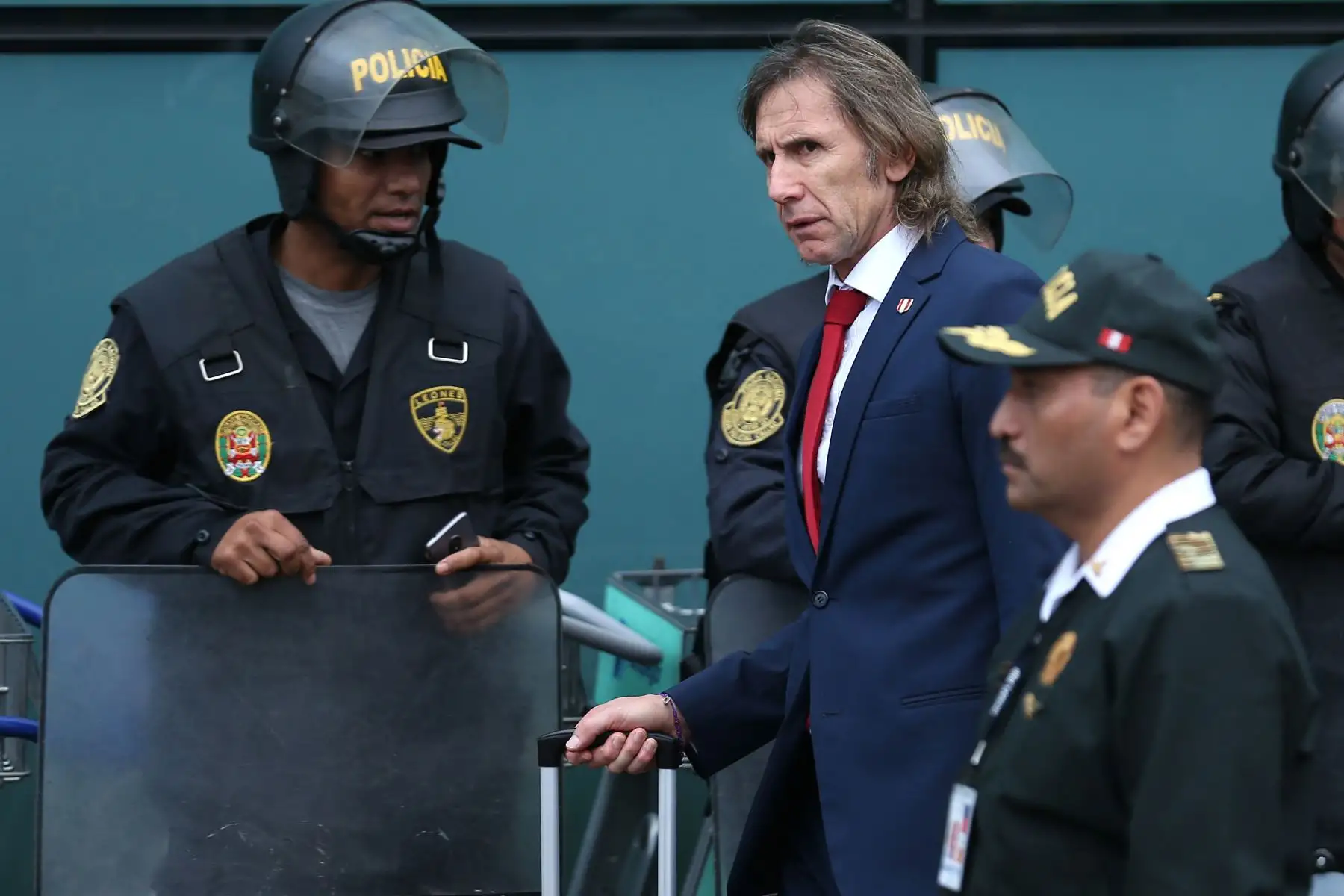 Llegada de la selección peruana a Lima. Foto: AFP