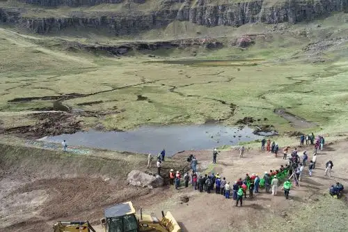 Minagri inicia la segunda etapa de obras de siembra y cosecha de agua en región Áncash.Foto:  ANDINA/Difusión
