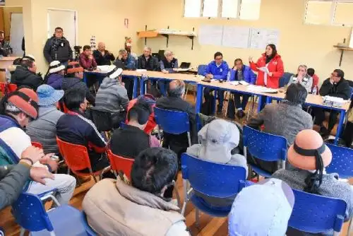 Un paso importante para el desarrollo de la Comunidad de Fuerabamba, en la provincia de Cotabambas, región Apurímac, se logró hoy en una nueva reunión presidida por la ministra de Desarrollo e Inclusión Social, Paola Bustamante, y en la que también participaron representantes de la Presidencia del Consejo de Ministros (PCM), Ministerio de Trabajo, Iglesia Católica y de la Defensoría del Pueblo.ANDINA/Difusión