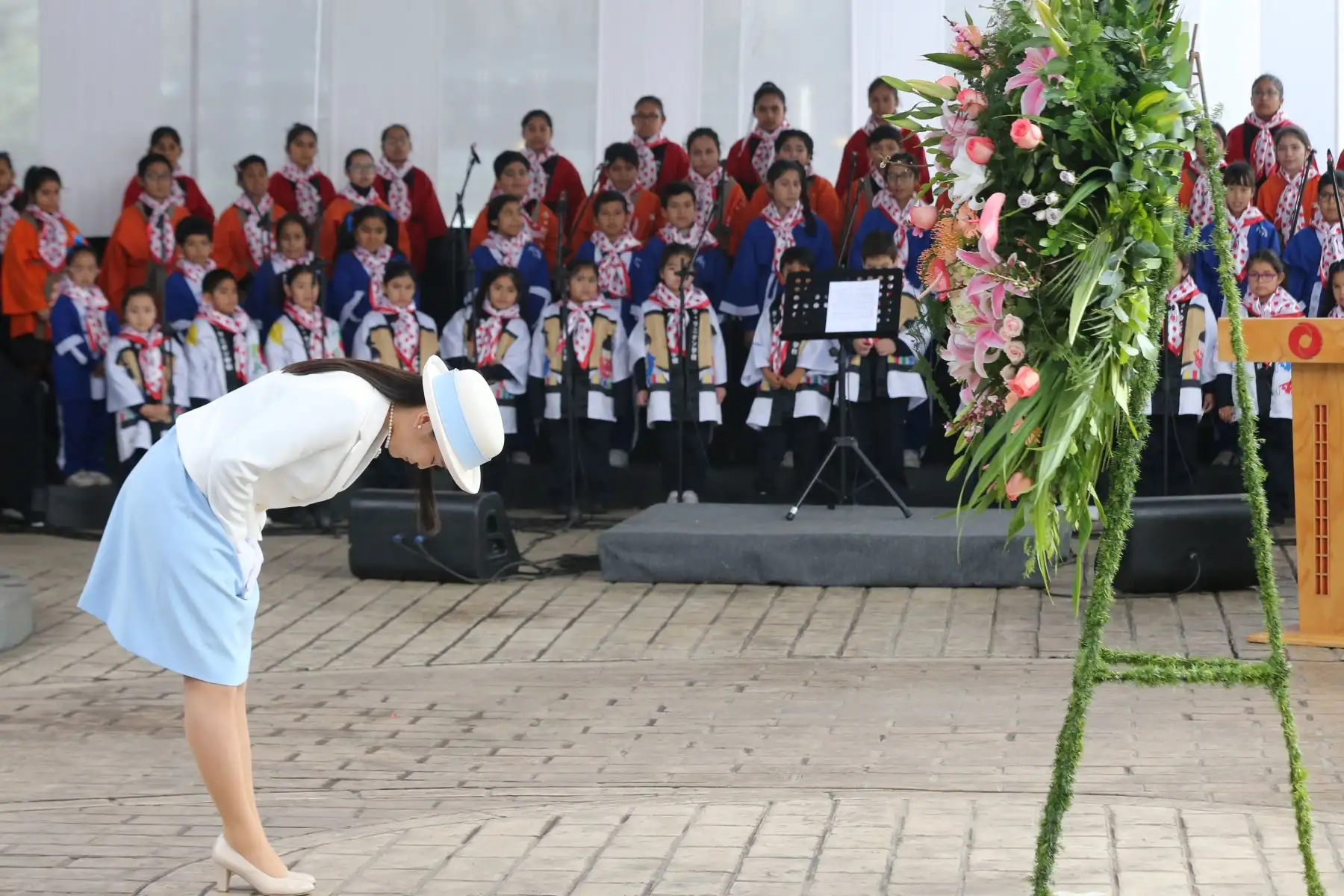 La Princesa Mako, participa de la conmemoración de los 120 Años de la Inmigración Japonesa al Perú. Foto: ANDINA/ Norman Córdova