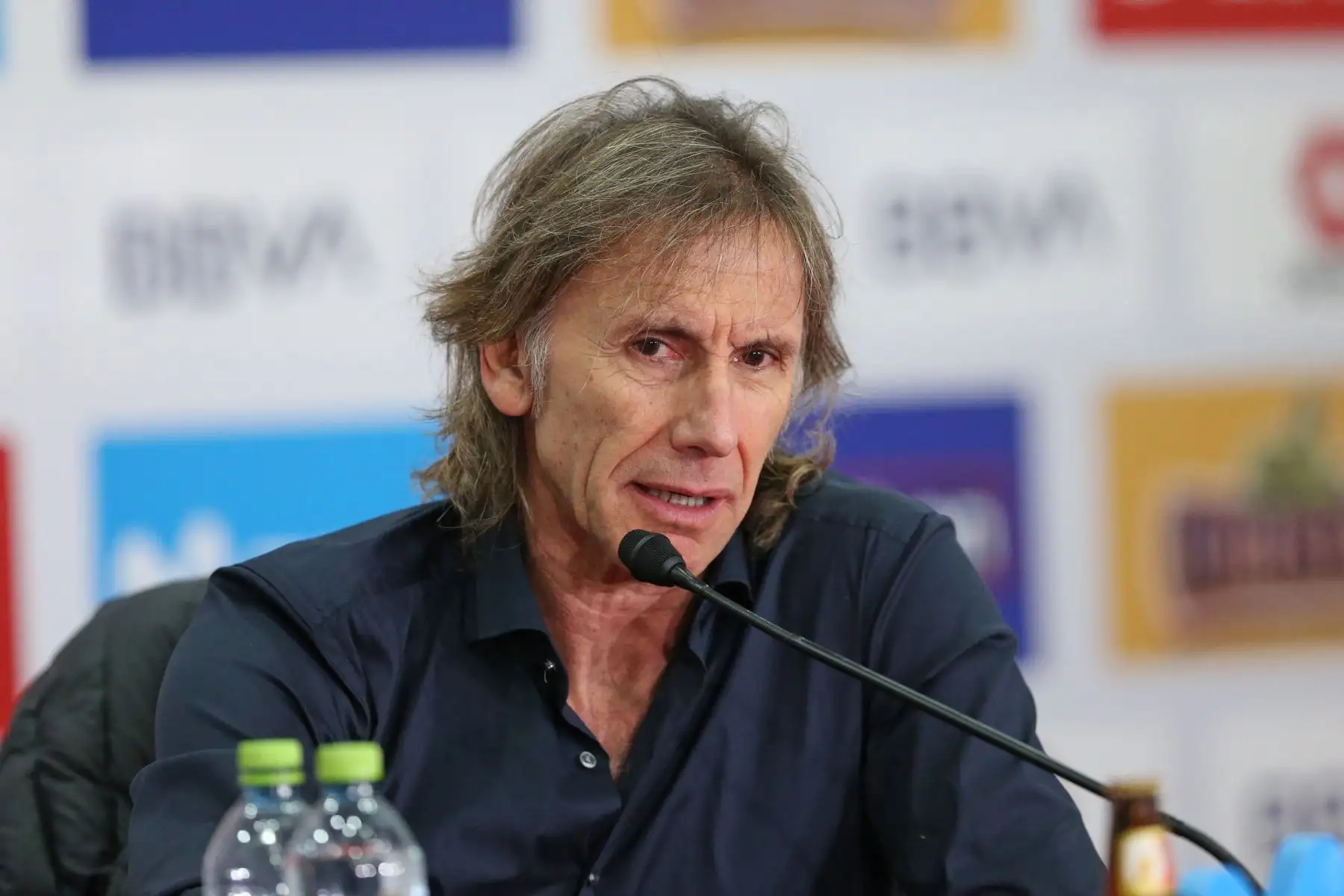 Conferencia de prensa del entrenador Ricardo Gareca sobre la participación de Perú en la Copa América. Foto: ANDINA/Norman Córdova