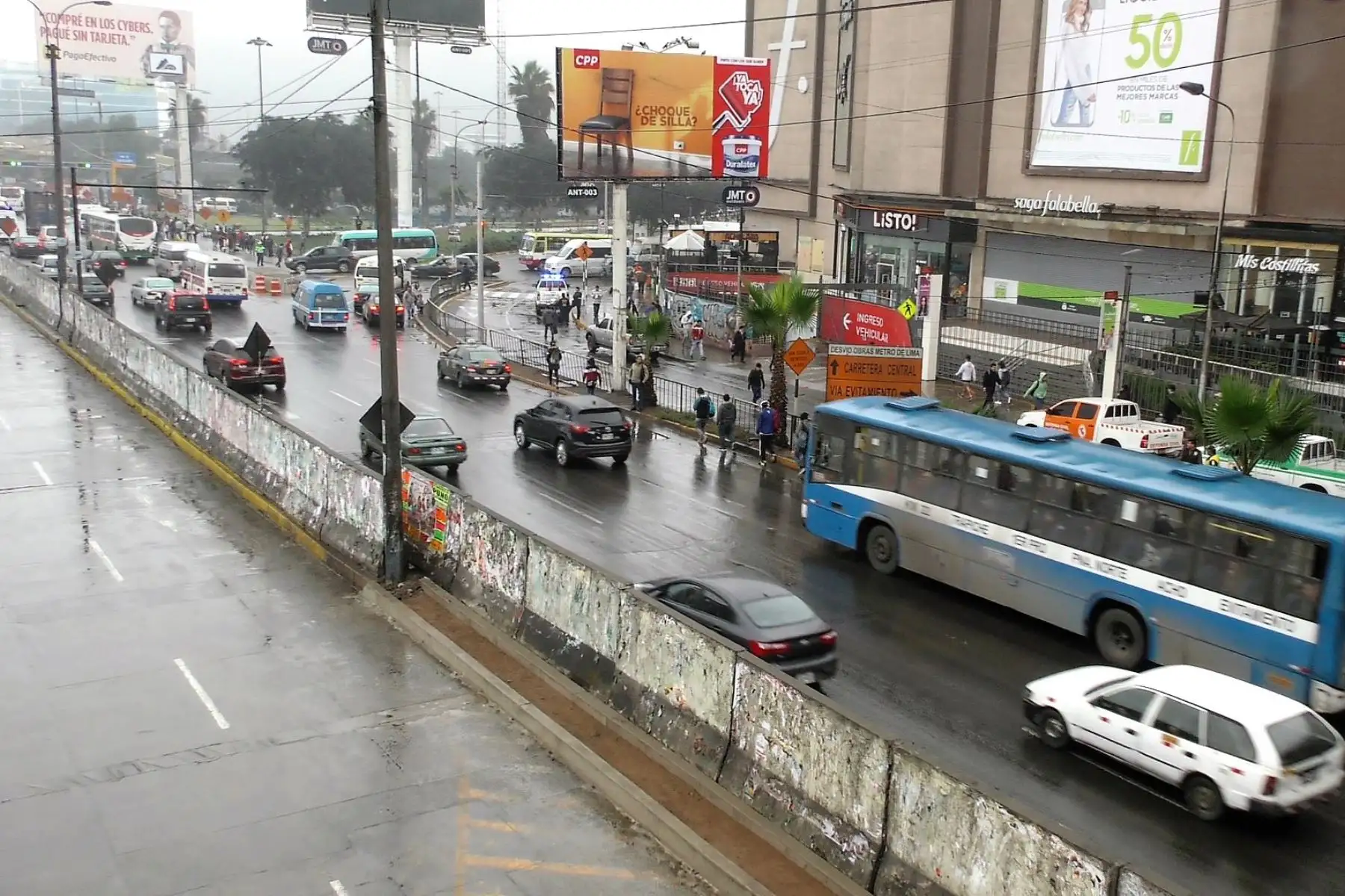 Se habilita tramo de la Carretera Central luego de culminar obras en Pozo de Ventilación de la Línea 2 del Metro de Lima y Callao.
Foto: Metro de Lima y Callao
