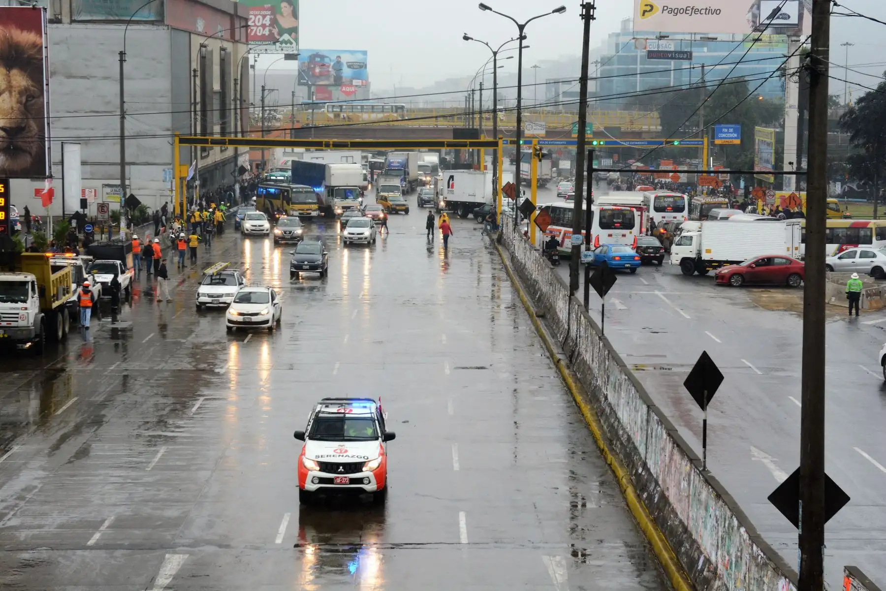 Se habilita tramo de la Carretera Central luego de culminar obras del Metro de Lima y Callao.
Foto: Metro de Lima y Callao