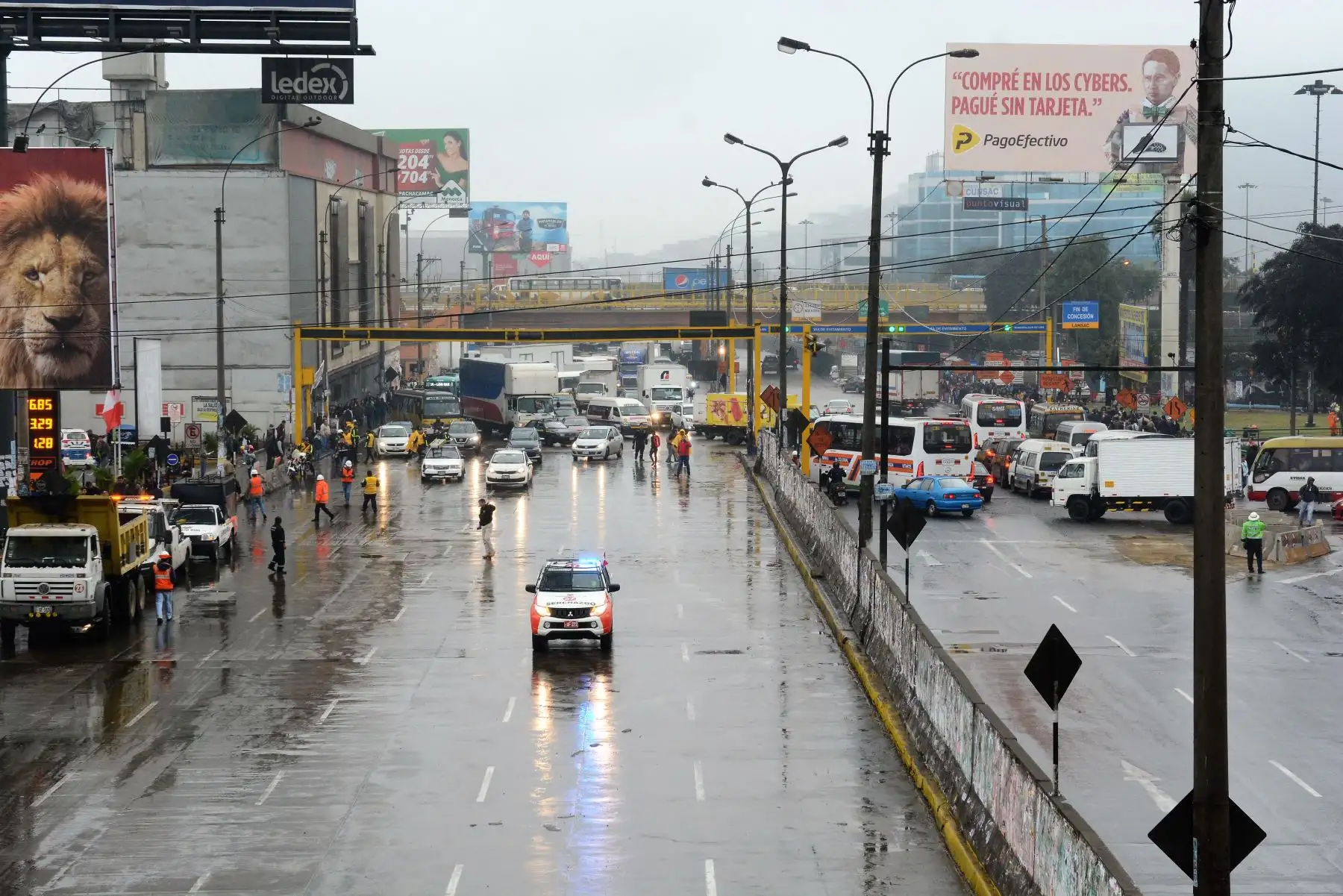 Se habilita tramo de la Carretera Central luego de culminar obras en Pozo de Ventilación de la Línea 2 del Metro de Lima y Callao.
Foto: Metro de Lima y Callao
