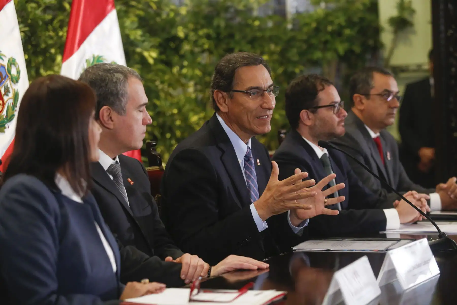 Jefe de estado preside suscripción de contrato para la ejecución del proyecto de creación de banda ancha para las regiones de Ancash, Arequipa, La Libertad, San Martín. Luego se realizó el lanzamiento del programa Turismo Seguro.
Foto: ANDINA/Prensa Presidencia
