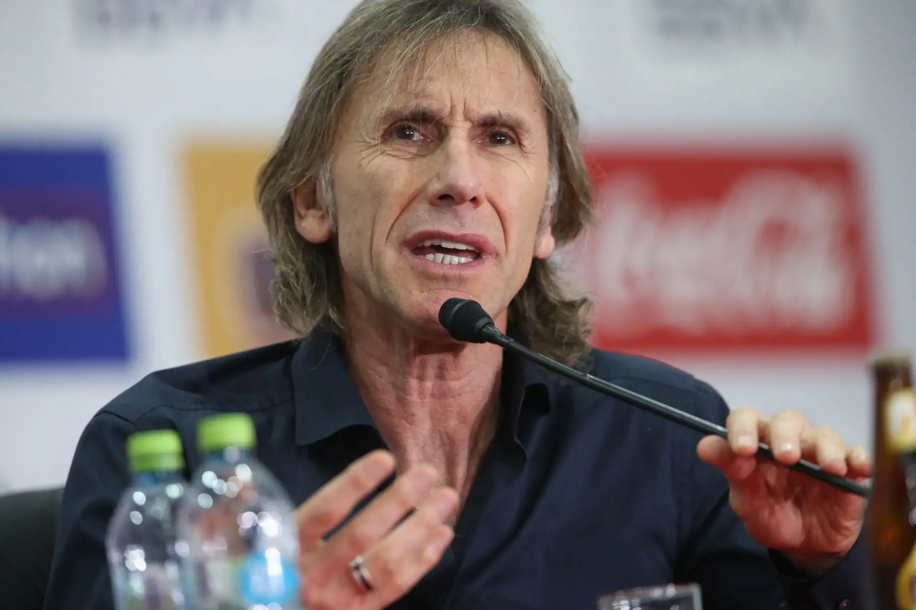 Conferencia de prensa del entrenador Ricardo Gareca sobre la participación de Perú en la Copa AméricaFoto: ANDINA/Norman Córdova