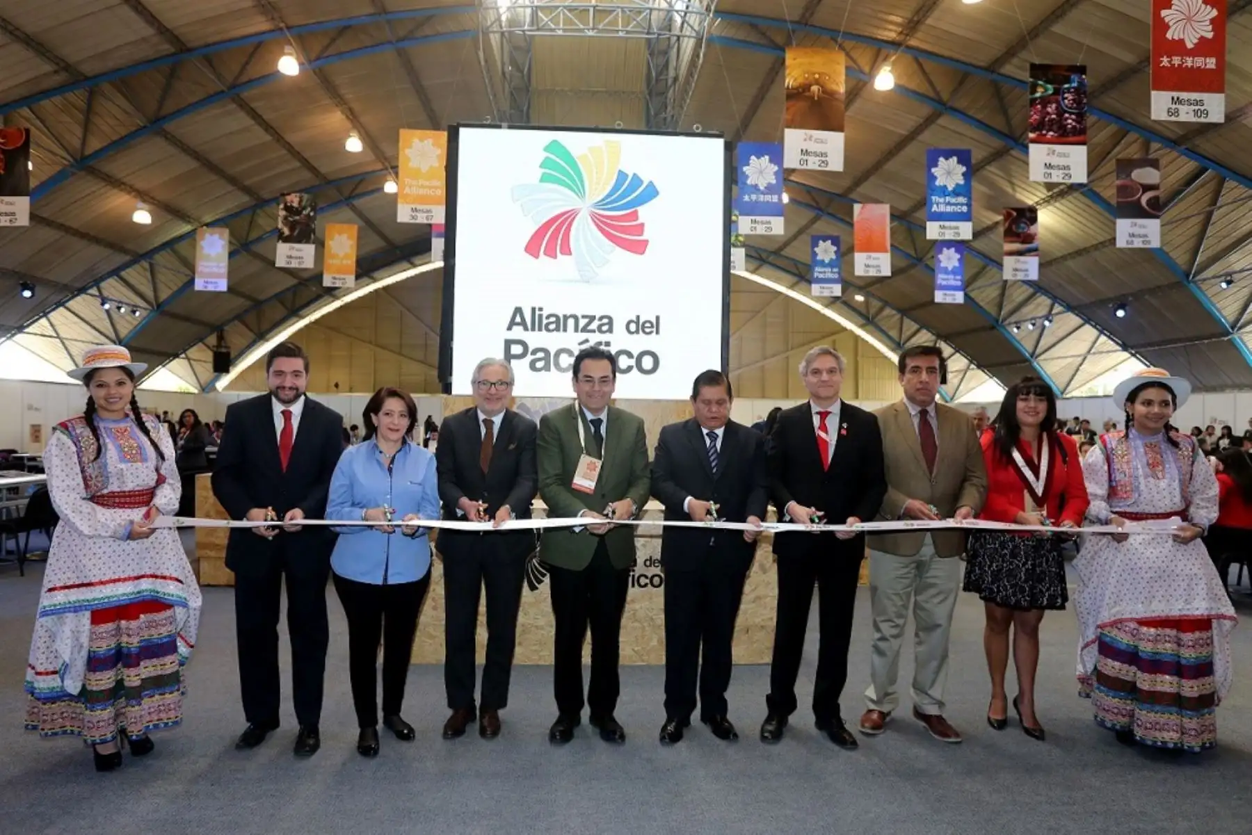 Inauguración de la VII Macrorrueda de Negocios de la Alianza del Pacífico en Arequipa. Foto: Cortesía.