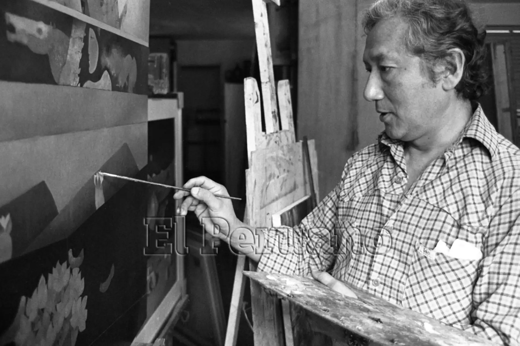 Lima - 31 octubre 1987 / Pintor peruano Venancio Shinki.
