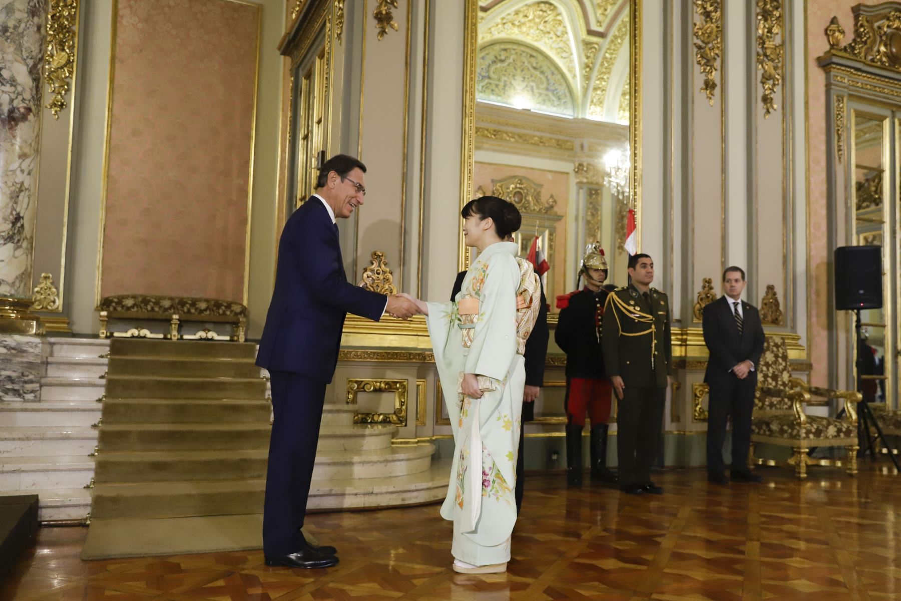 Presidente Vizcarra se reúne con princesa Mako de Japón. Foto: ANDINA/ Prensa Presidencia.