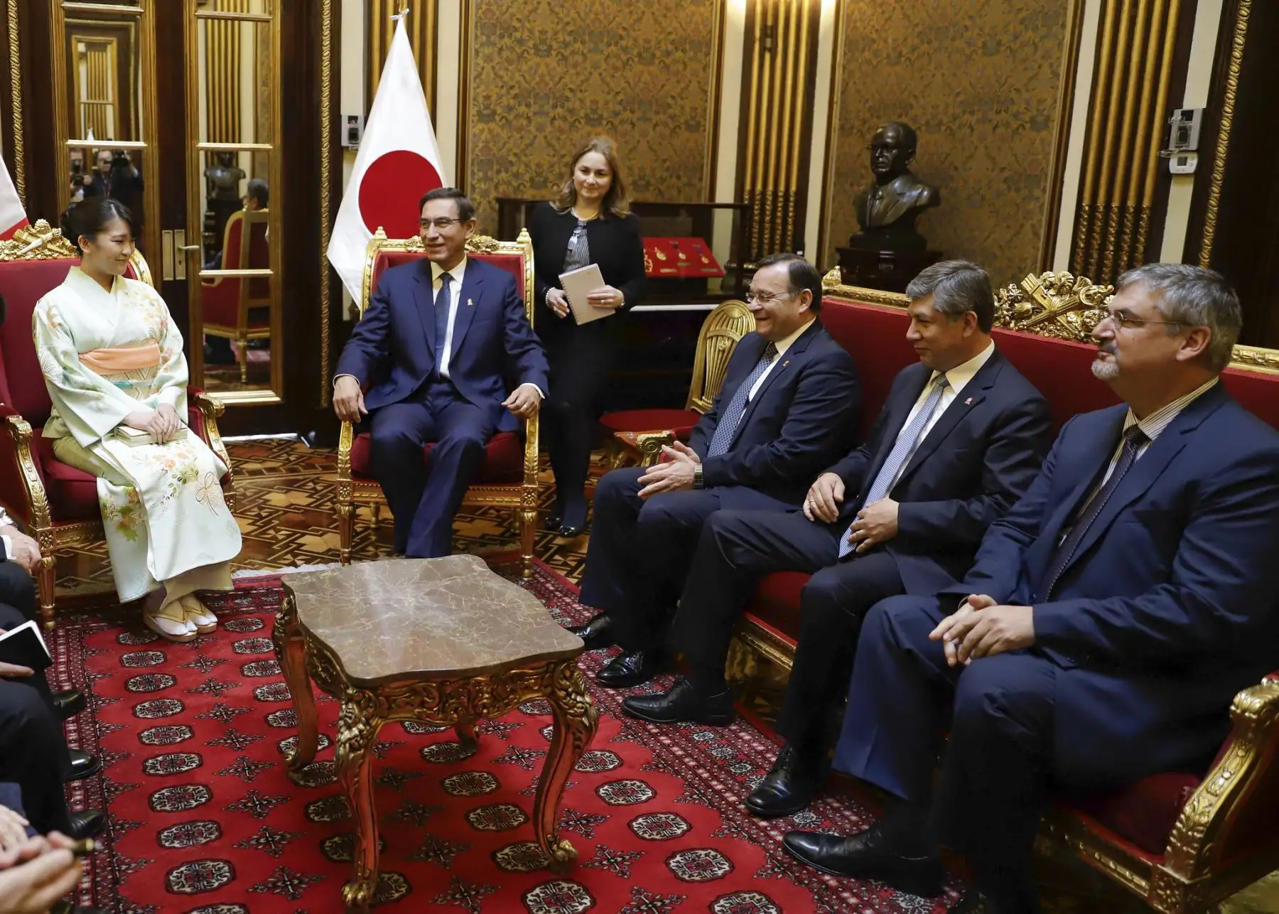Presidente Vizcarra se reúne con princesa Mako de Japón. Foto: ANDINA/ Prensa Presidencia