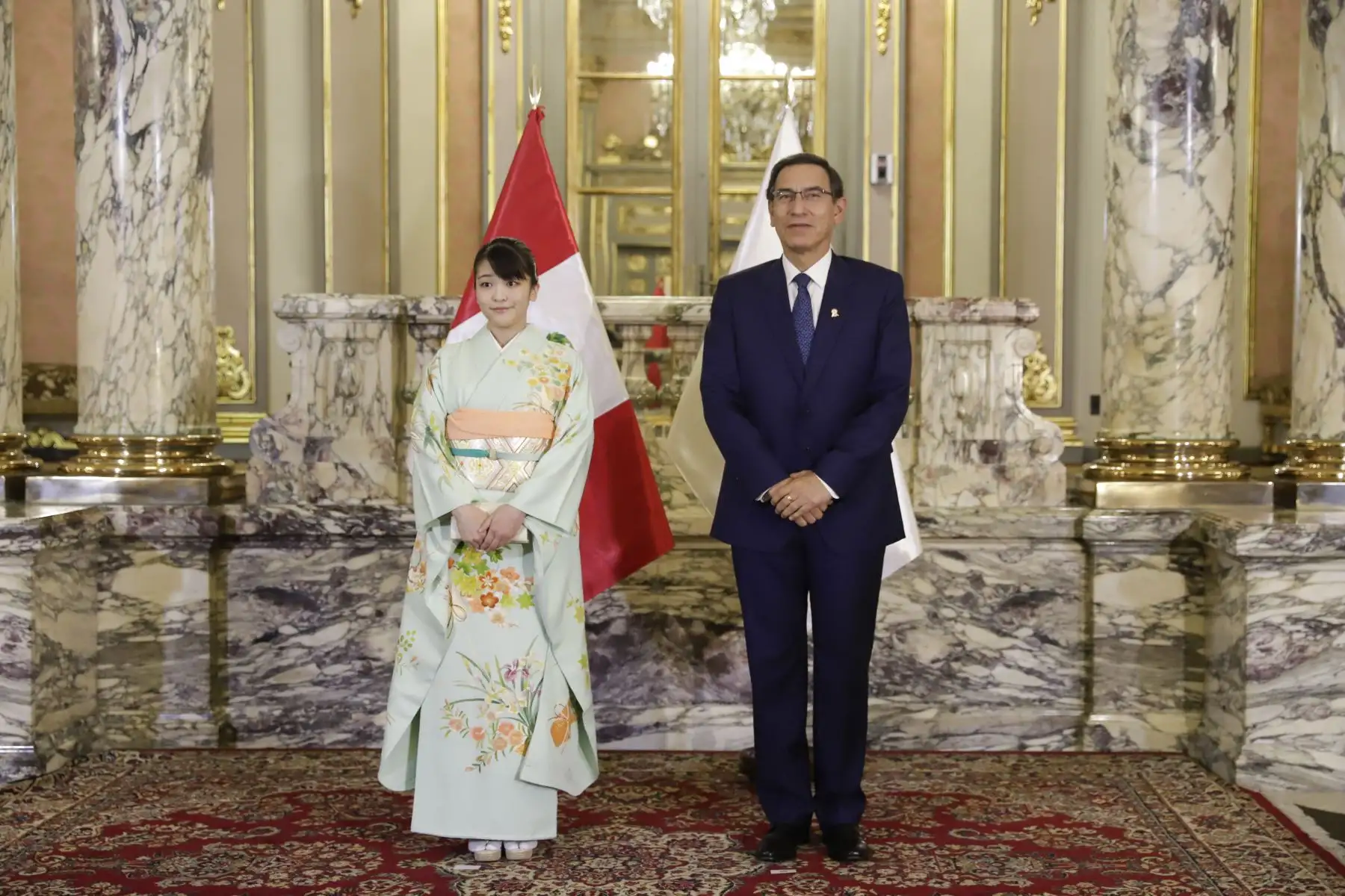 Presidente Vizcarra se reúne con princesa Mako de Japón. Foto: ANDINA/ Prensa Presidencia