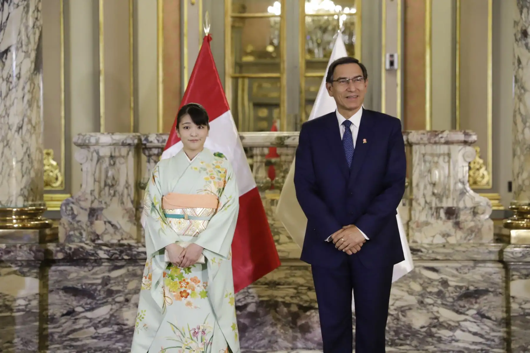 Presidente Vizcarra se reúne con princesa Mako de Japón. Foto: ANDINA/ Prensa Presidencia