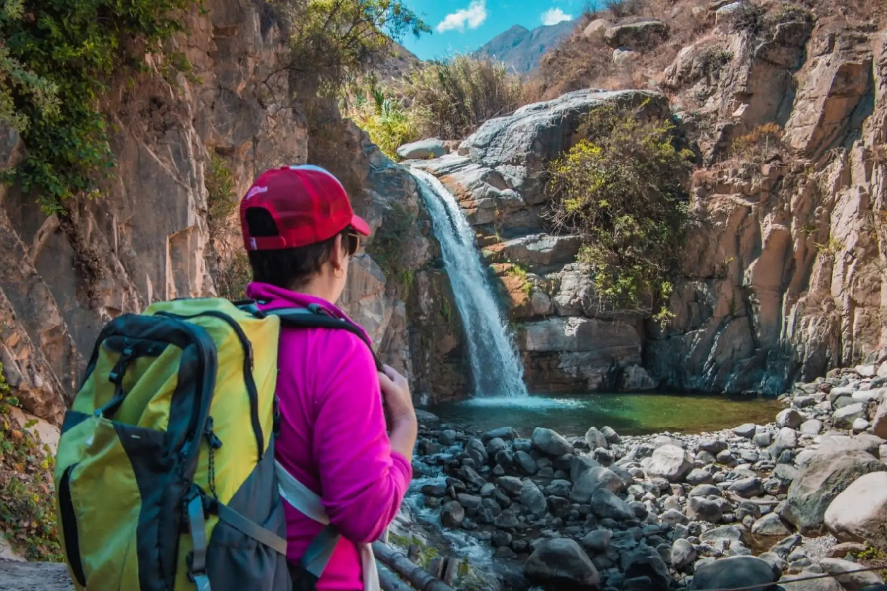 Cataratas de Hornillos: la nueva ruta turística de la provincia del Santa que promocionan en Chimbote, región Áncash. ANDINA/Difusión