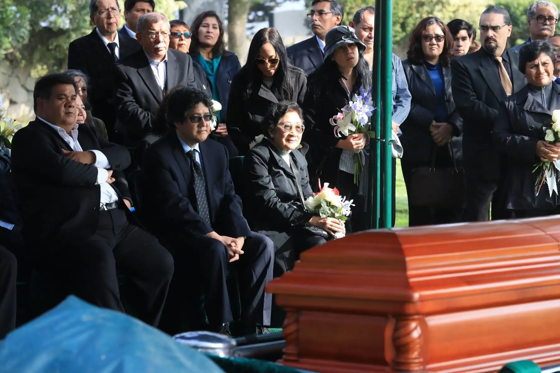 Entierro del sismólogo  Julio Kuroiwa en el camposanto Jardines de la Paz de La Molina

Foto: ANDINA/Juan Carlos Guzmán Negrini.