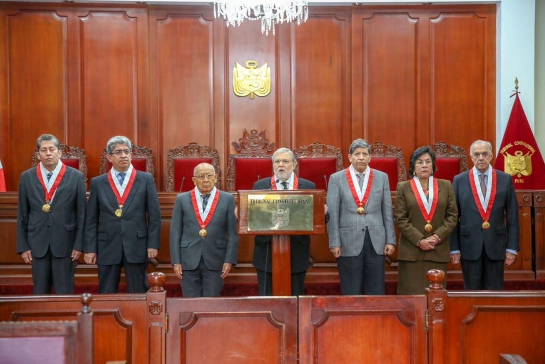 Integrantes del pleno del Tribunal Constitucional.