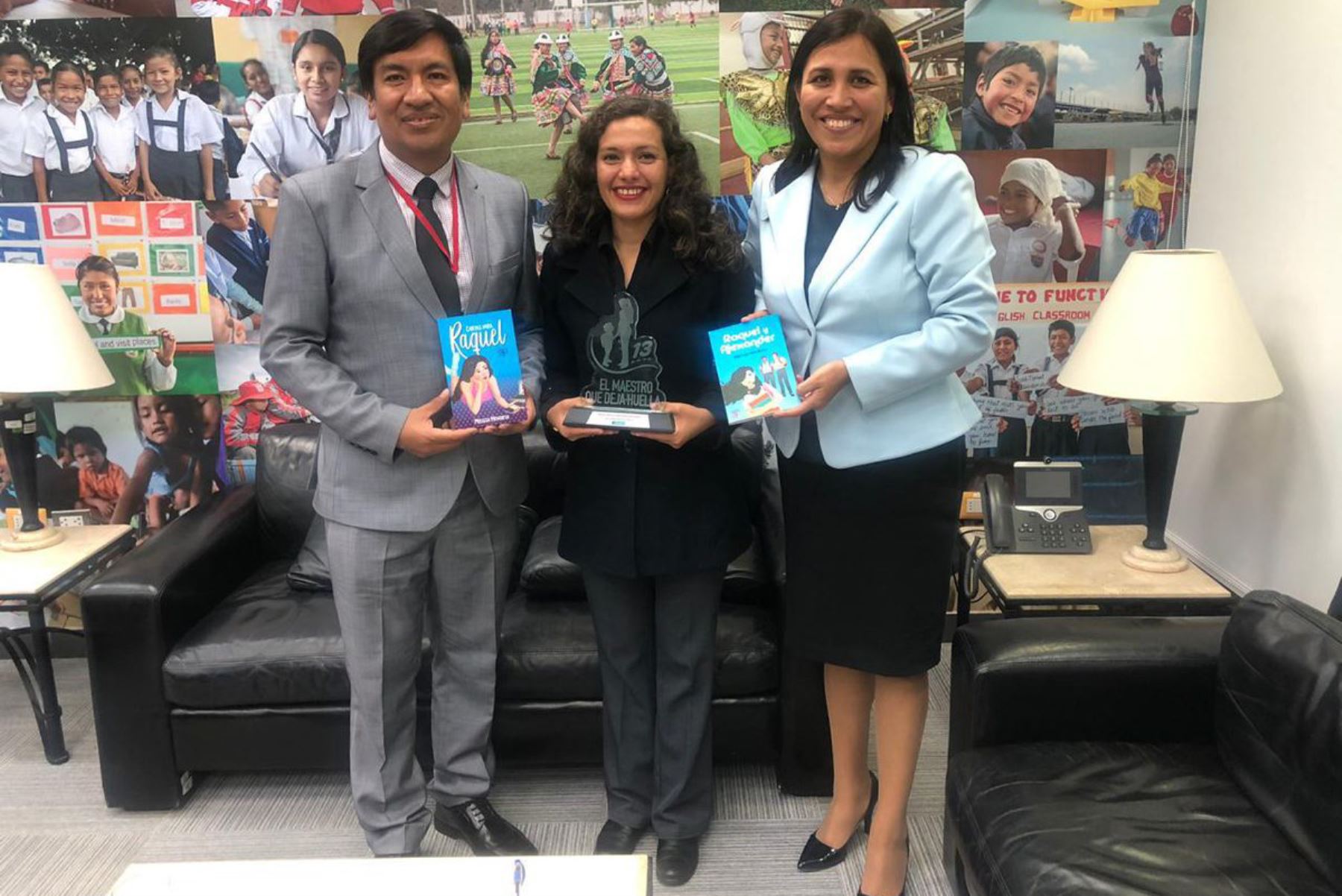 Ministerio de Educación otorgó reconocimiento a docente Melissa Mendieta que ganó premio "Maestro que deja huella" con mejora de prácticas pedagógicas de estudiantes de Loreto. ANDINA/Difusión