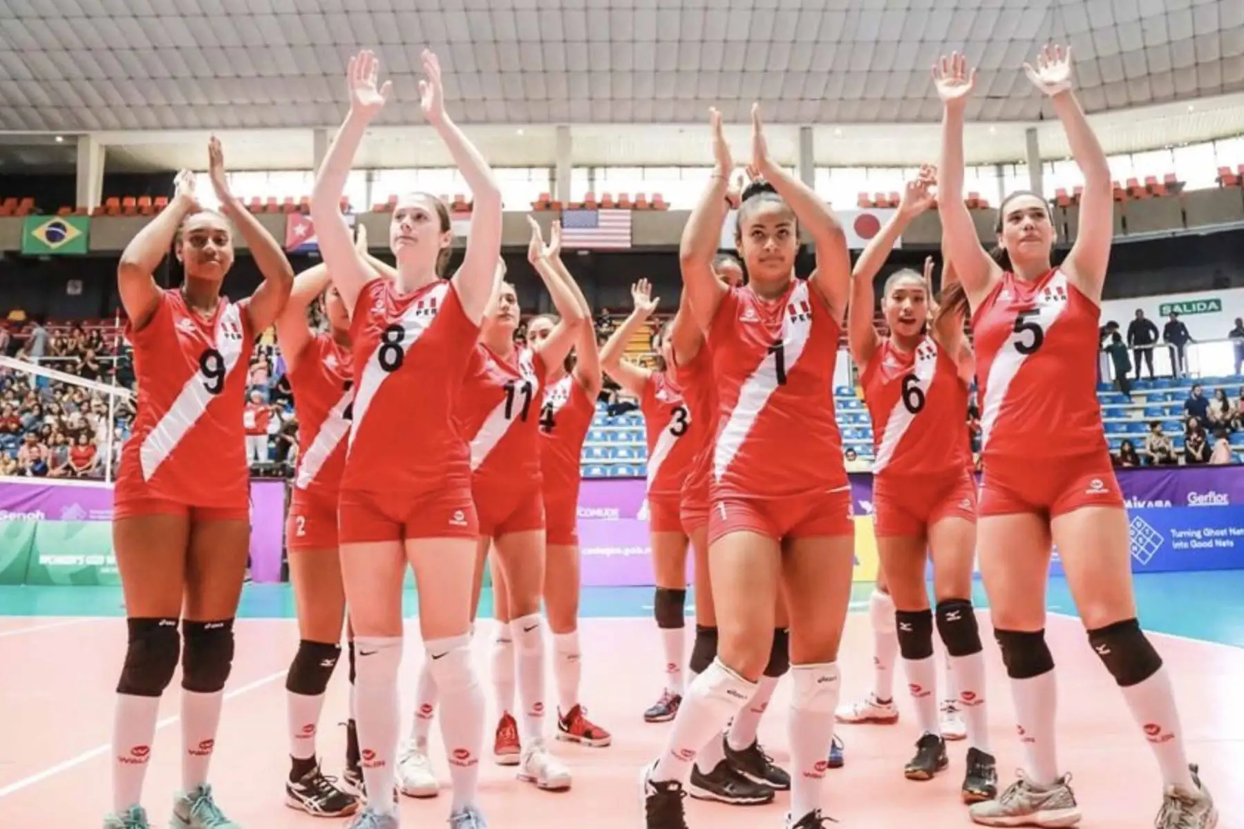 Perú triunfa ante Egipto en Mundial de Vóley Sub-20.
Foto: FPV