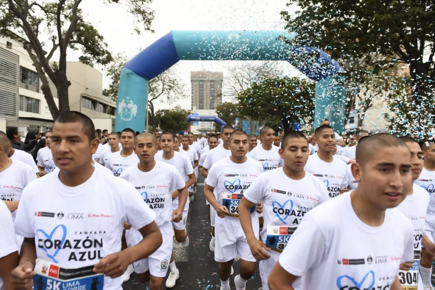 Ministro del Interior CarlosMorán participa de la ceremonia de partida de la carrera pedestre “Lima Corre 5K contra la Trata de personas”.
Foto: MININTER