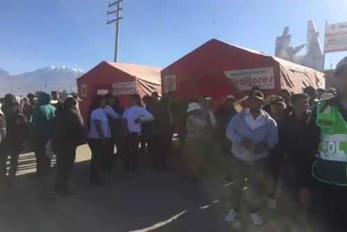 Más de 800 pobladores de cuatro distritos de Arequipa participaron hoy en el simulacro de evacuación por erupción del volcán Misti, organizado por el Centro de Operaciones de Emergencia Regional (COER).