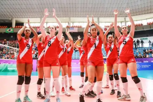 La selección nacional Sub-20 de vóleibol jugará esta noche ante Cuba Foto: FPV