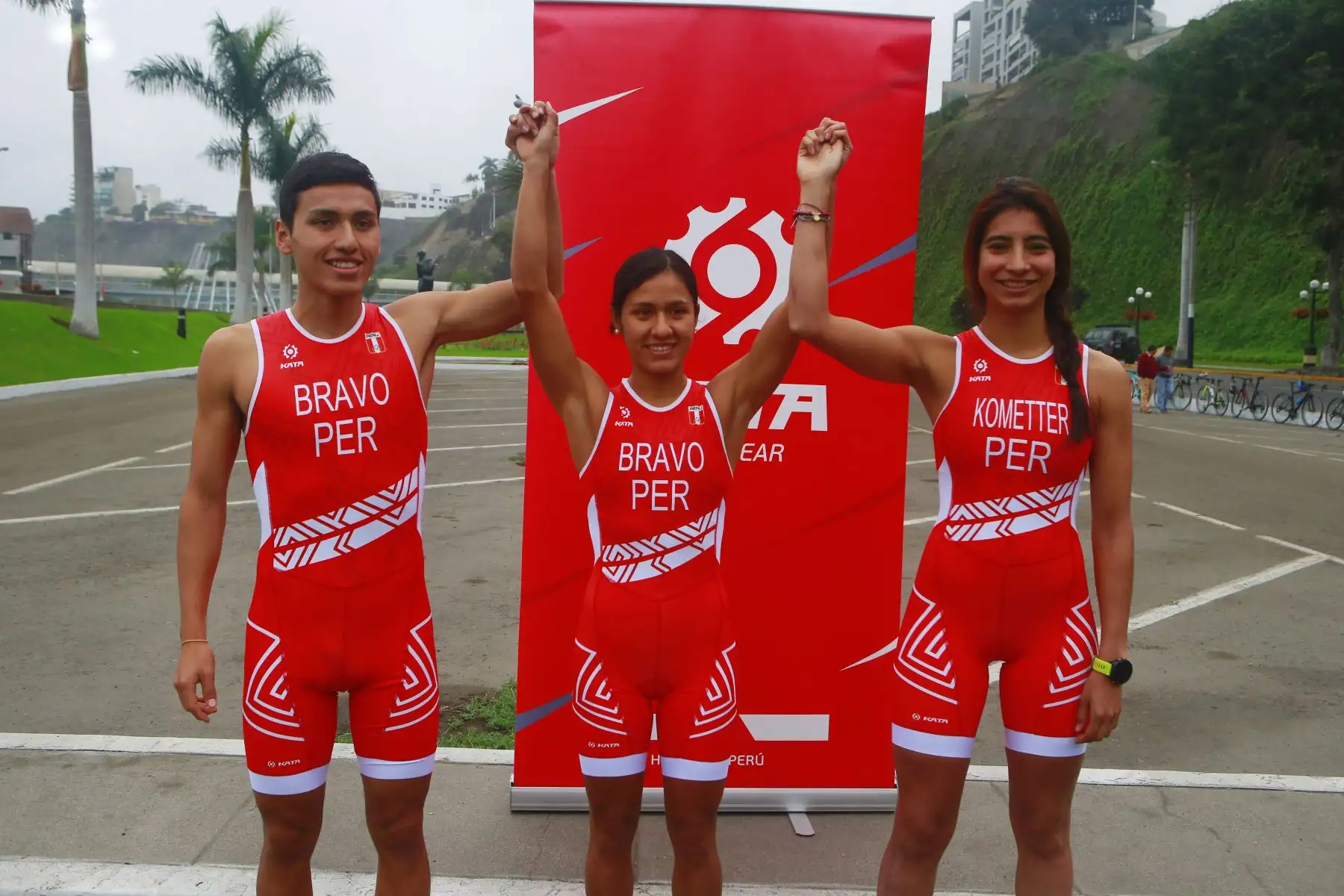 El equipo peruano de Triatlón recibió uniforme oficial y quedaron listos para los Panamericanos Lima 2019. Foto: ANDINA/Panamericanos Lima  2019