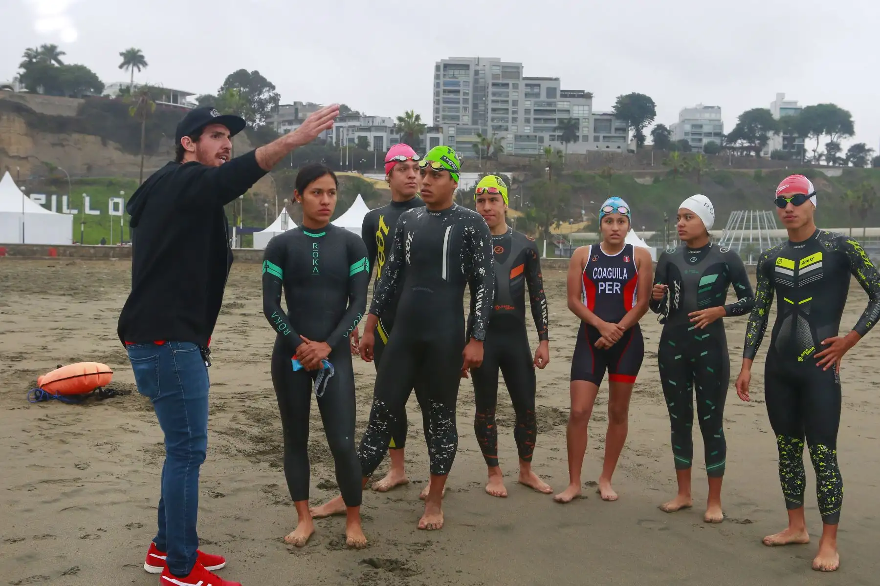 El equipo peruano de Triatlón recibió uniforme oficial y quedaron listos para los Panamericanos Lima 2019. Foto: ANDINA/Panamericanos Lima  2019