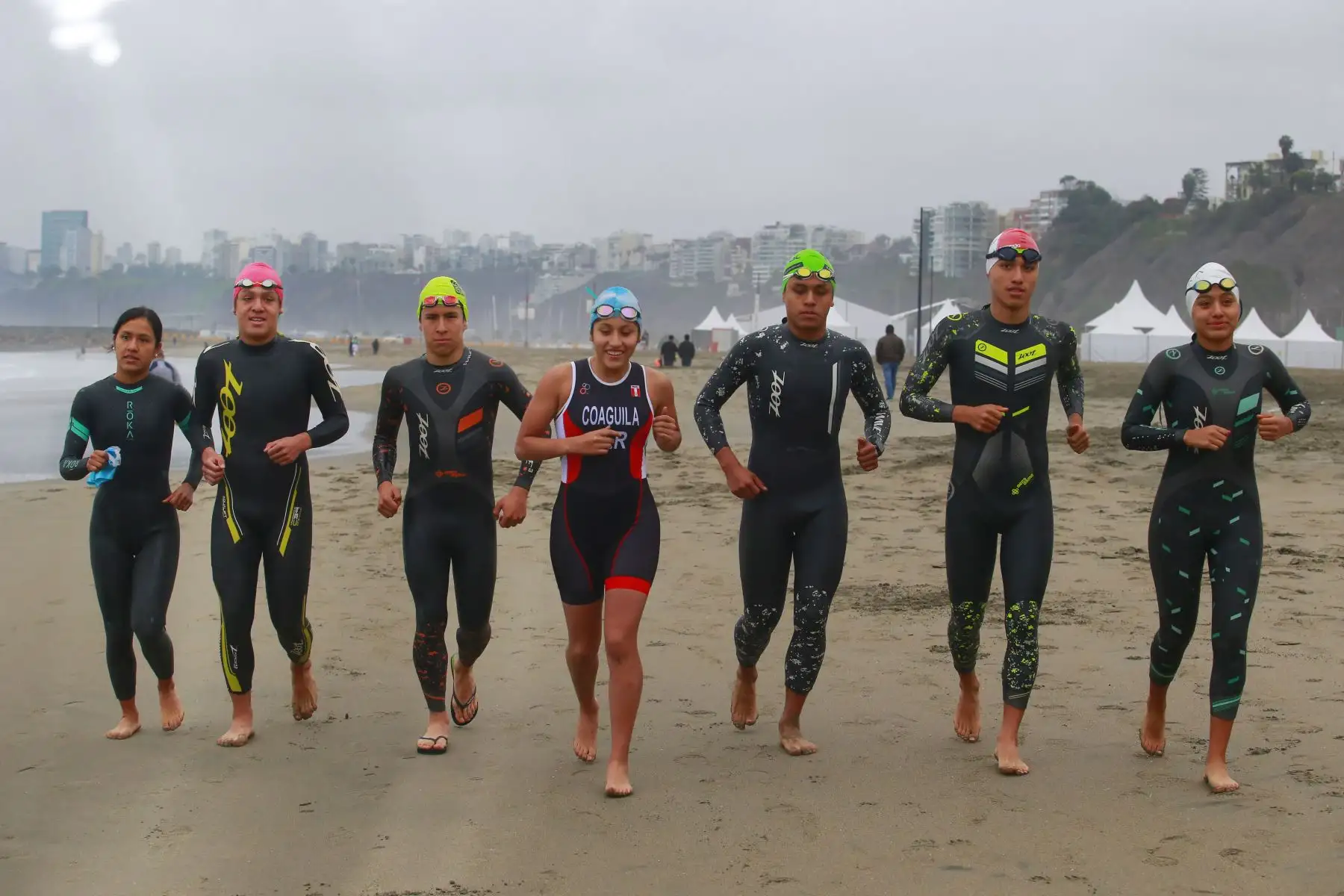 El equipo peruano de Triatlón recibió uniforme oficial y quedaron listos para los Panamericanos Lima 2019. Foto: ANDINA/Panamericanos Lima  2019