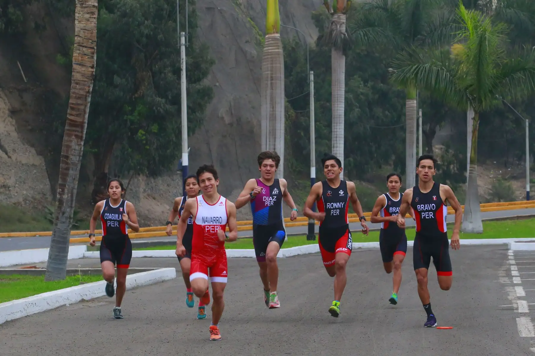 El equipo peruano de Triatlón recibió uniforme oficial y quedaron listos para los Panamericanos Lima 2019. Foto: ANDINA/Panamericanos Lima  2019