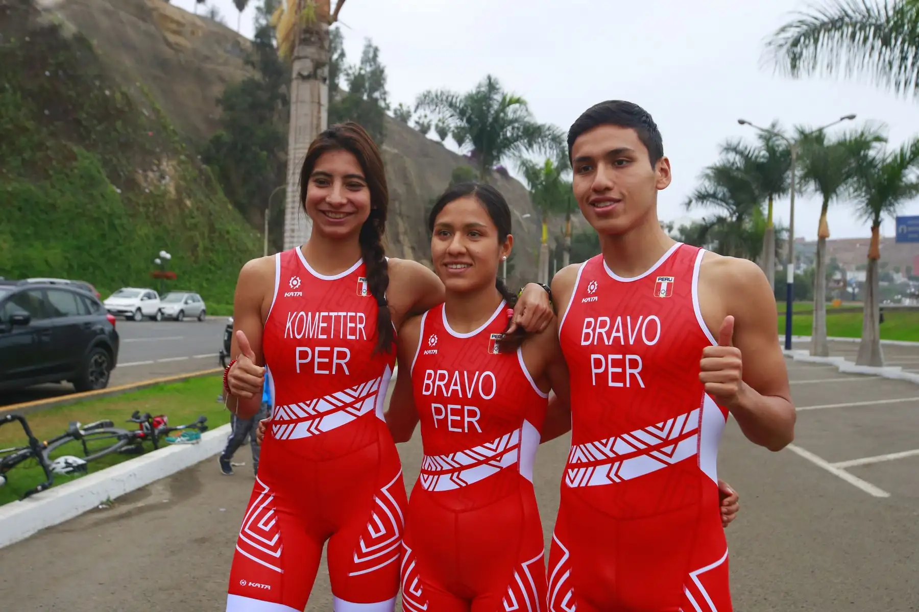 El equipo peruano de Triatlón recibió uniforme oficial y quedaron listos para los Panamericanos Lima 2019. Foto: ANDINA/Panamericanos Lima  2019