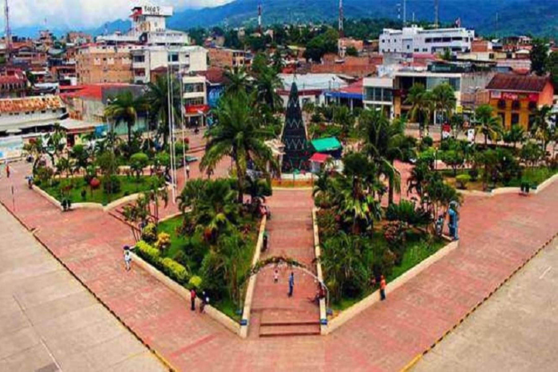 Plaza de Armas de la ciudad de Tarapoto, que hoy celebra su 237 aniversario de fundación española. ANDINA/Difusión