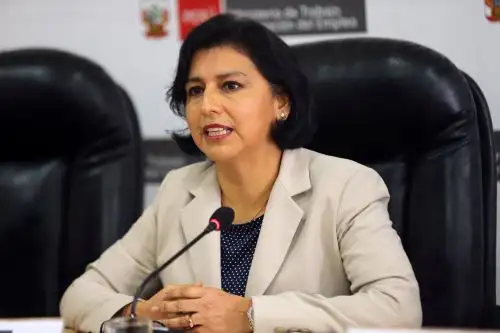 Ministra de Trabajo y Promoción del Empleo, Sylvia Cáceres. ANDINA/Norman Córdova