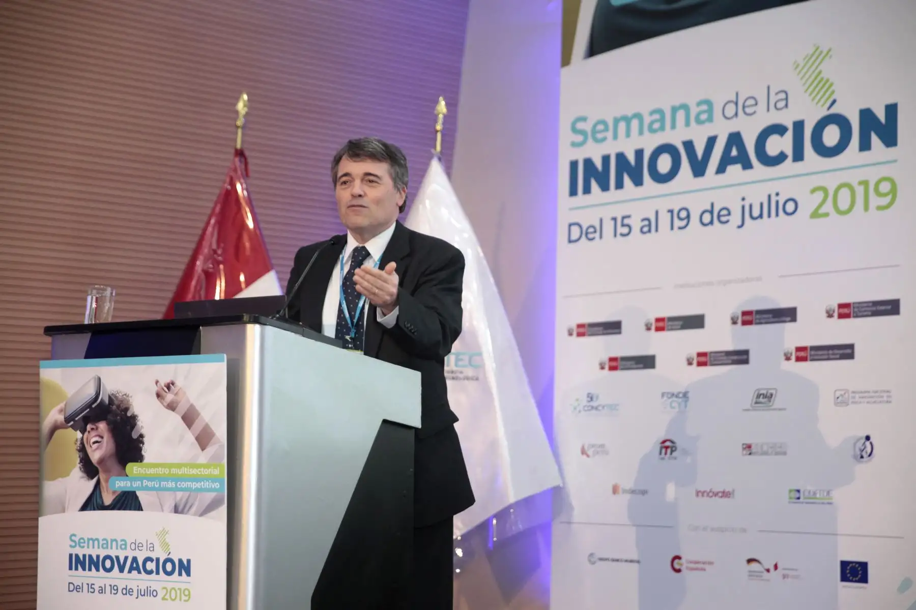 Gabriel Casaburi, Banco Interamericano de Desarrollo.
Evento organizado por Concytec.
Foto: ANDINA/Miguel Mejía