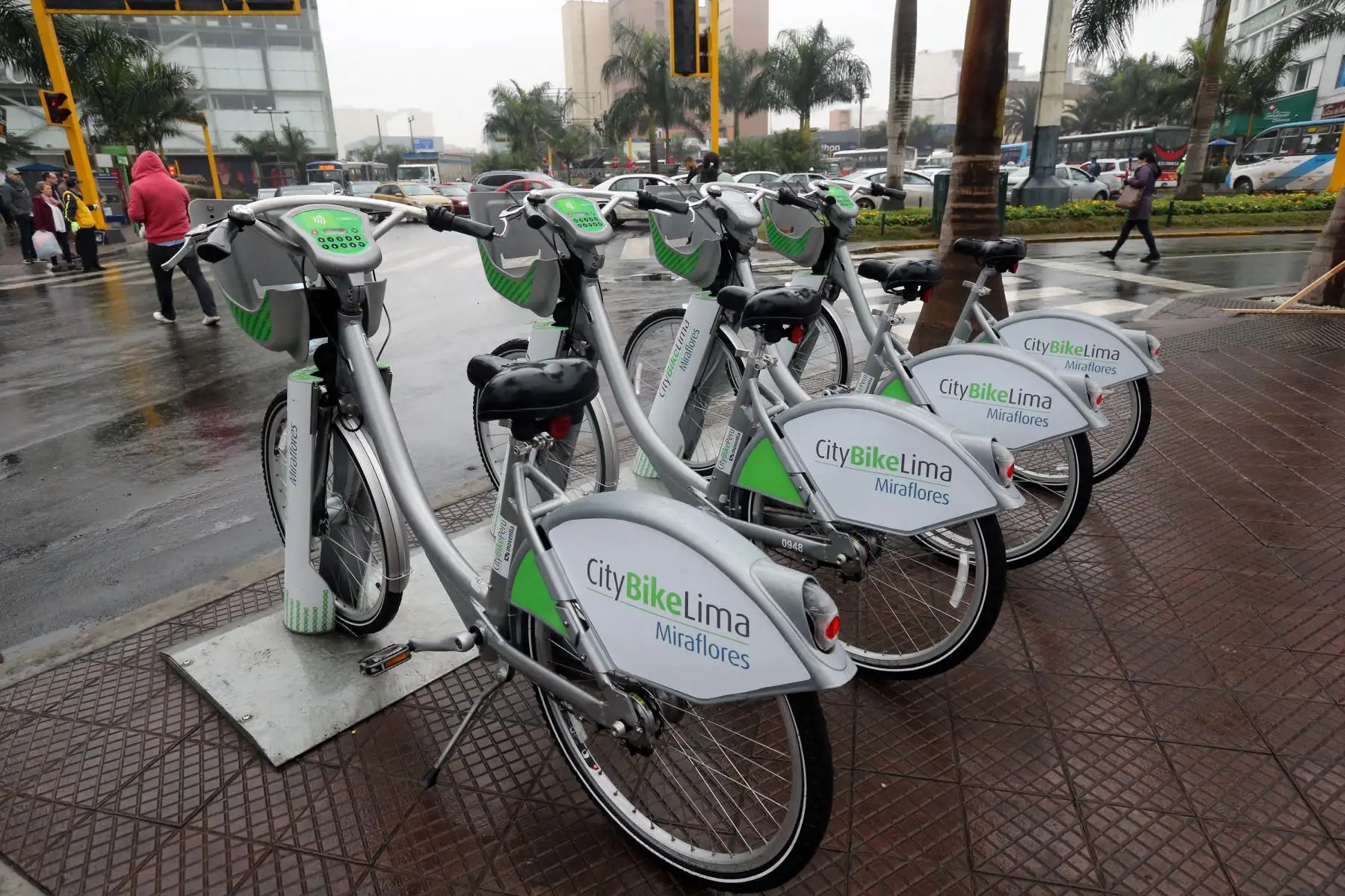 Ceremonia de inauguración del primer servicio público de bicicletas en el Perú, CityBike Lima .Foto: ANDINA/Norman Córdova