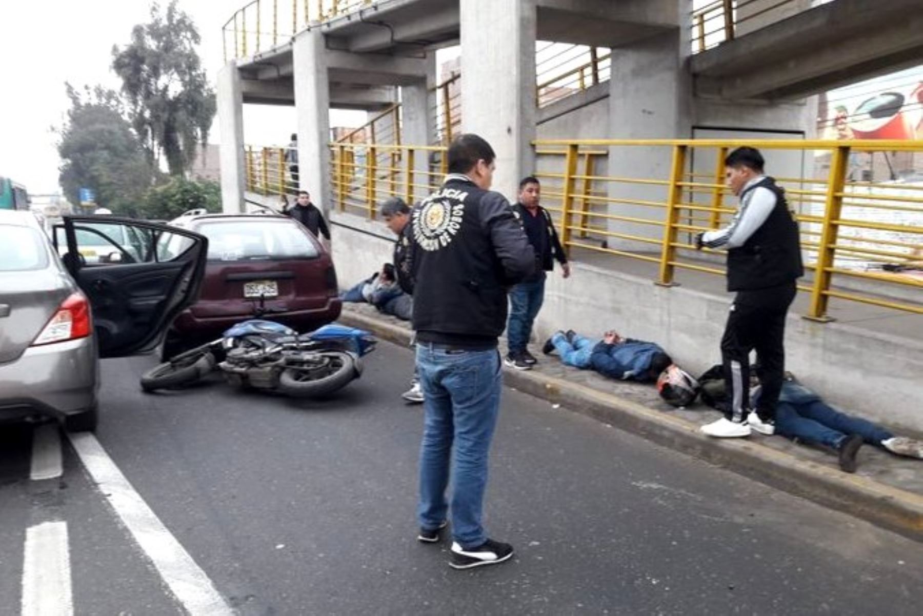 Policía detuvo a 5 sujetos tras feroz balacera en El Agustino. Foto: ANDINA/Difusión.