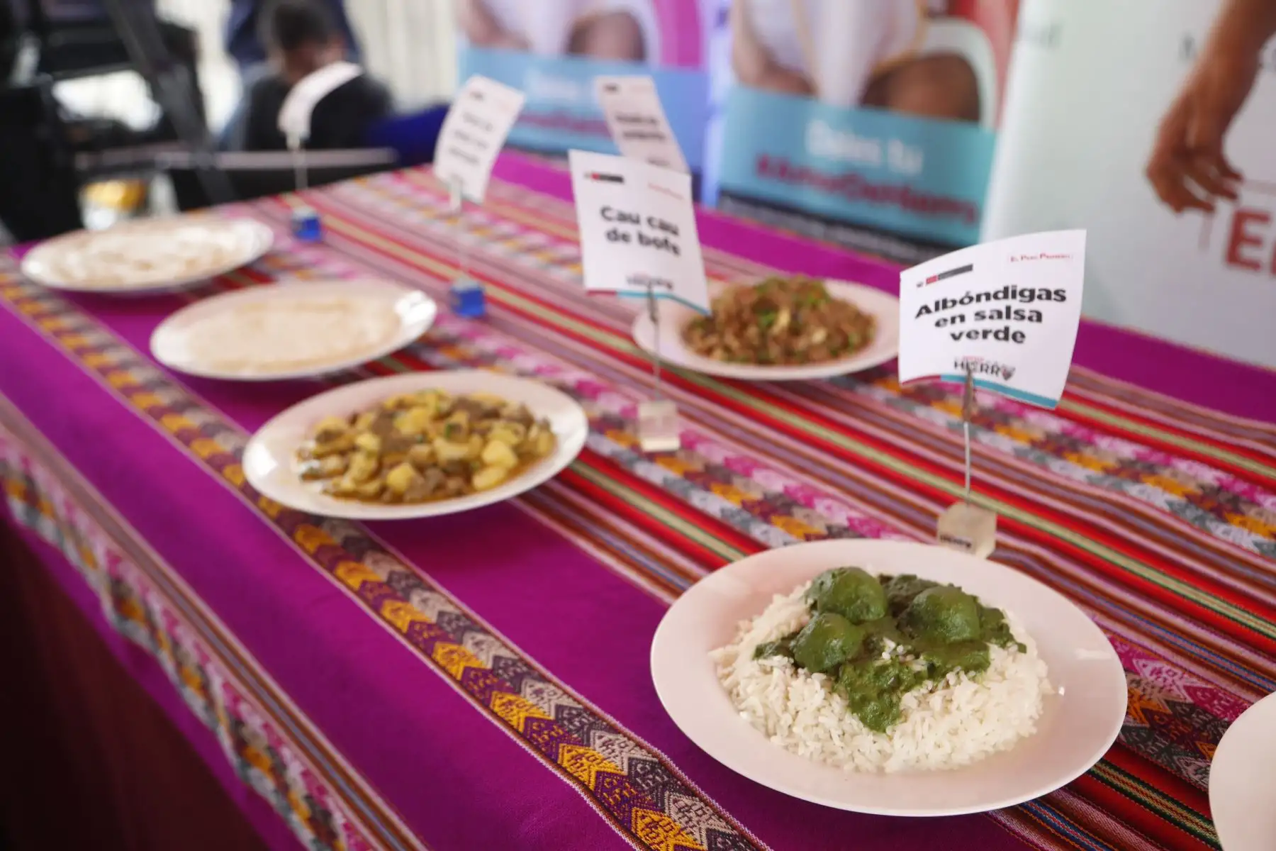 Con la presencia de la ministra de Salud, Zulema Tomás Gonzáles; el Instituto Nacional de Salud del Niño San Borja realizó un Food Truck “Sazón de Hierro” donde degustaron 500 raciones de cinco platillos nutritivos.
Foto: ANDINA/Josue Ramos