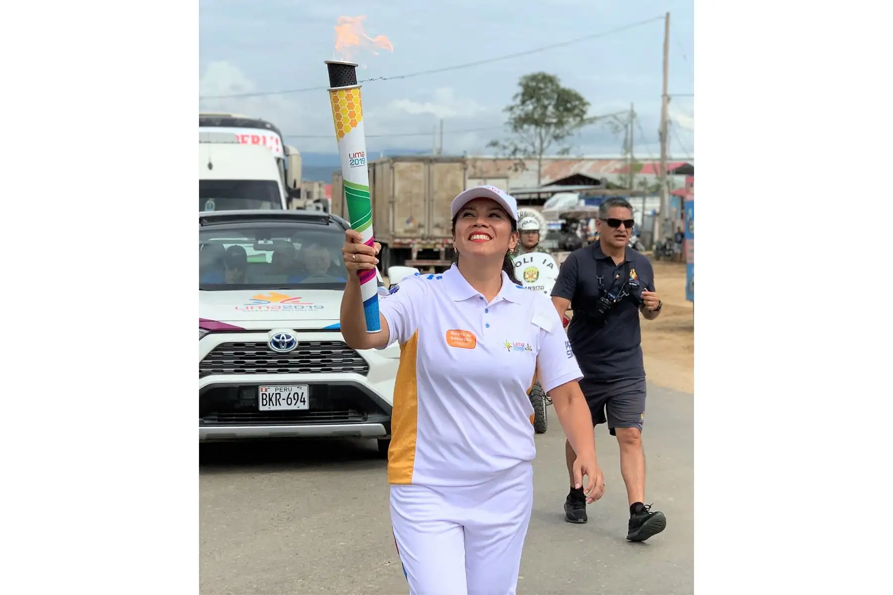 La Antorcha Panamericana llegó a Tarapoto - San Martín.
Foto. Lima 2019