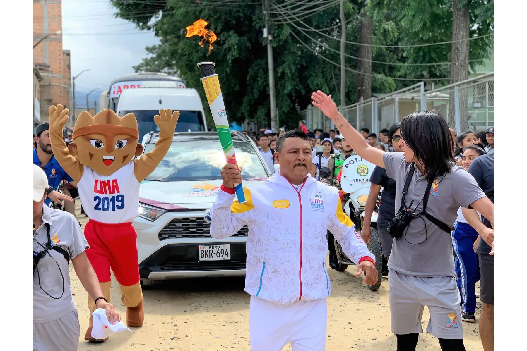 La Antorcha Panamericana llegó a Tarapoto - San Martín.
Foto. Lima 2019