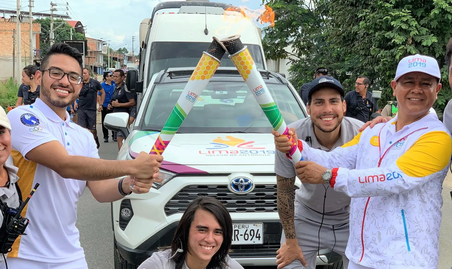 La Antorcha Panamericana llegó a Tarapoto - San Martín.
Foto. Lima 2019