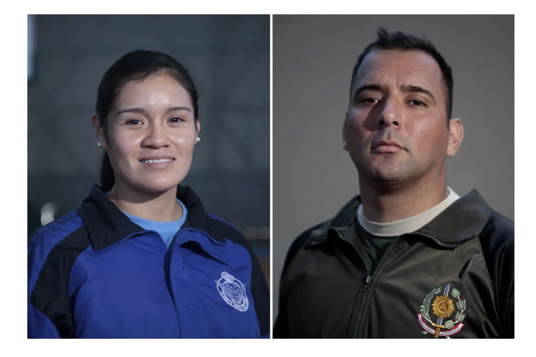 Deportistas militares clasificados a los Juegos Panamericanos Lima 2019. Liz Carrión Villanueva y Frank Alvarado Alegría.
Foto: ANDINA/Miguel Mejía Castro