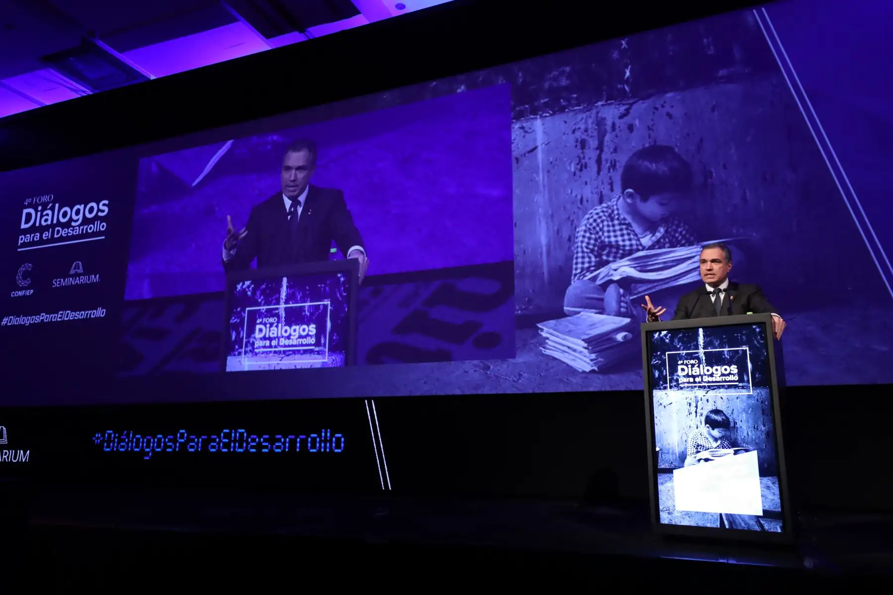 Presidente del Consejo de Ministros, Del Solar clausura  el 4° foro Diálogos para el Desarrollo.
Foto: PCM