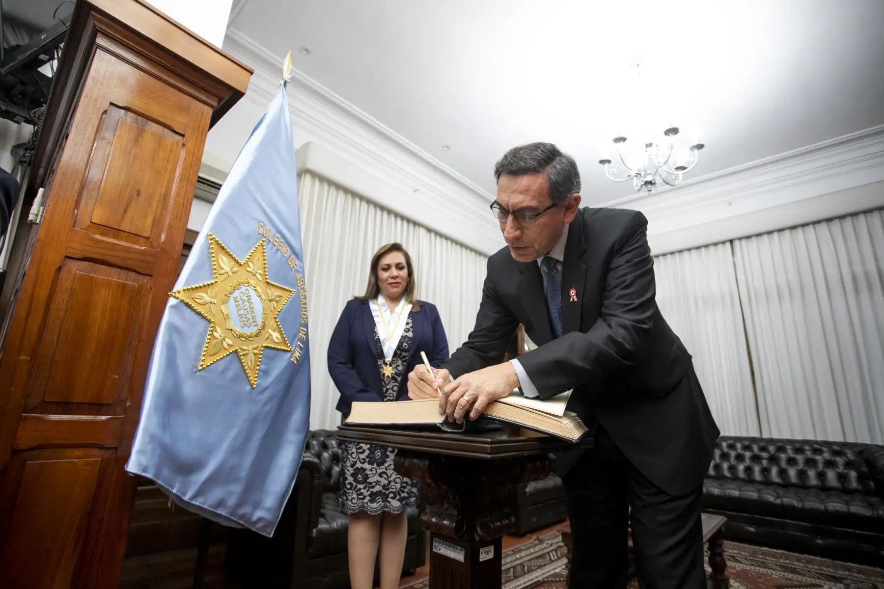 Jefe de Estado, Martín Vizcarra asiste al Foro “Lucha Contra la Corrupción y Gobernabilidad rumbo al Bicentenario”.
Foto. Prensa Presidencia