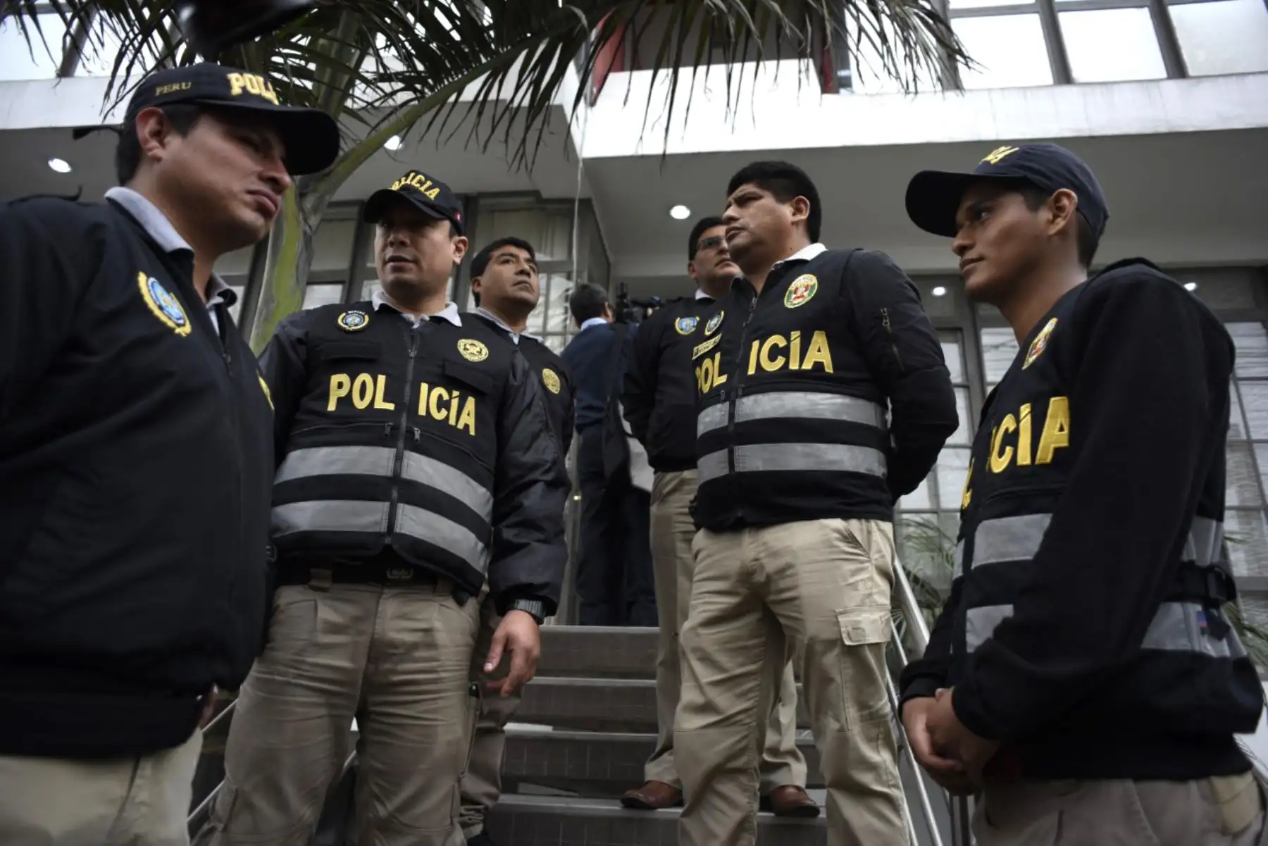 Allanamiento caso Santiago Chau, Hotel Park de Surco. Foto: ANDINA/César Fajardo