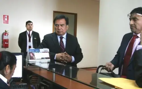 Javier Velásquez Quesquén asiste a la Fiscalía de la Nación para brindar su declaración en torno a la investigación por el caso Los Temerarios del Crimen. Foto: ANDINA/Ministerio Público.