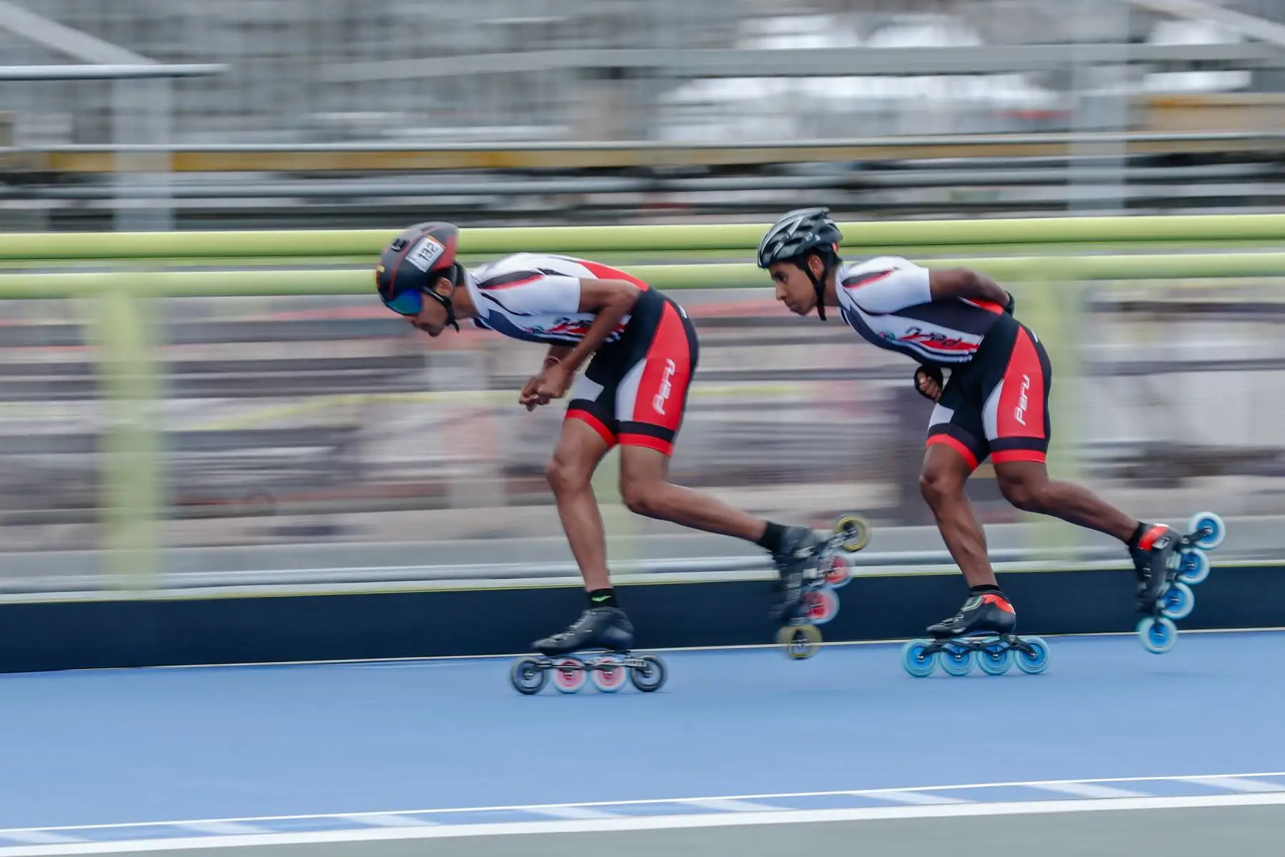 Recorrido por los escenarios de patinaje de velocidad, en la sede Costa Verde San Miguel. Ronaldo Camacho, Bernardo Timoteo, deportistas que participarán en los Juegos Panamericanos Lima 2019