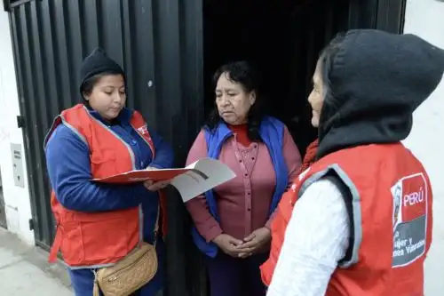 Estrategia de casa por casa del Programa facilitadoras y facilitadores en Acción es un éxito para prevenir la violencia de género.Foto:  ANDINA/Difusión