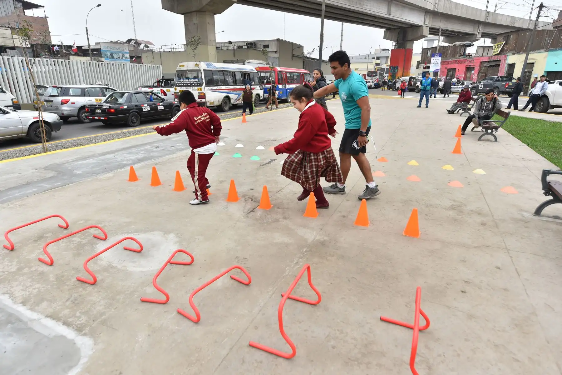 Tras la recuperación de la avenida Aviación, el Parque Triángulo busca ser escenario de actividades deportivas y recreativas. Foto: ANDINA/José Sotomayor