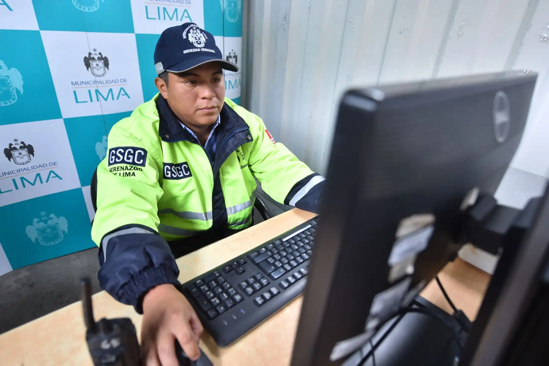 La municipalidad de Lima, instaló un módulo de seguridad ciudadana ubicado en la intersección de la avenida Aviación con Grau para reforzar la vigilancia en la zona. Foto: ANDINA/José Sotomayor