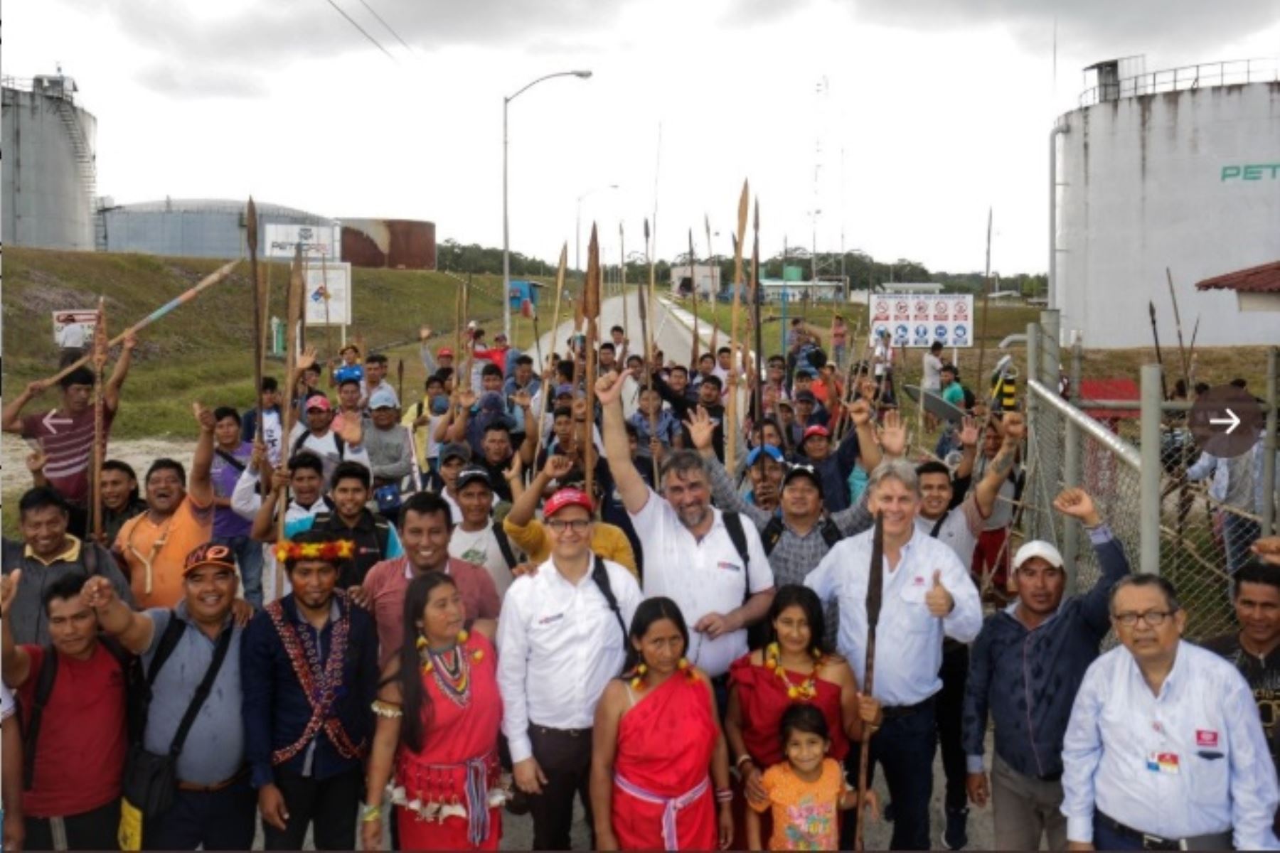 Federaciones amazónicas entregan Estación 5 del Oleoducto norperuano.