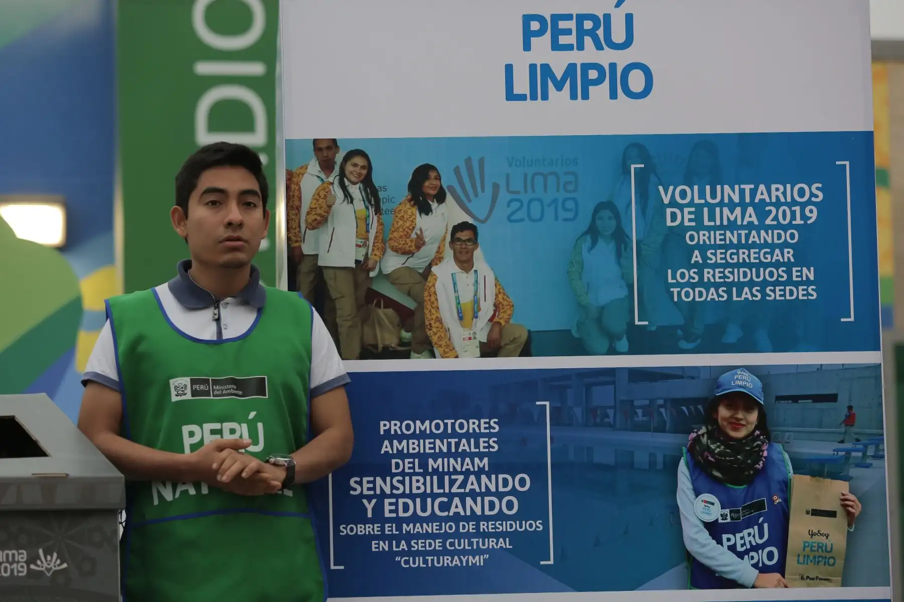 Lima 2019 y el Ministerio del Ambiente presentan las acciones ambientales que de ejecutarán durante el certamen multideportivo, de los XVIII Juegos Panamericanos y Juegos Parapanamericanos Lima 2019.Foto:ANDINA/David Huamaní