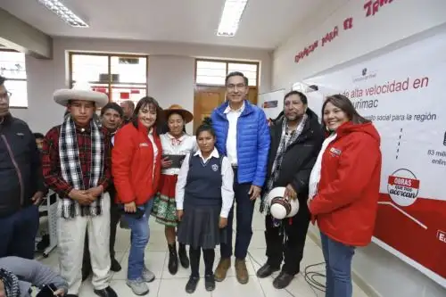 Presidente Vizcarra participa en inicio de proyecto regional de banda ancha en Apurímac. Foto: ANDINA/ Prensa Presidencia
